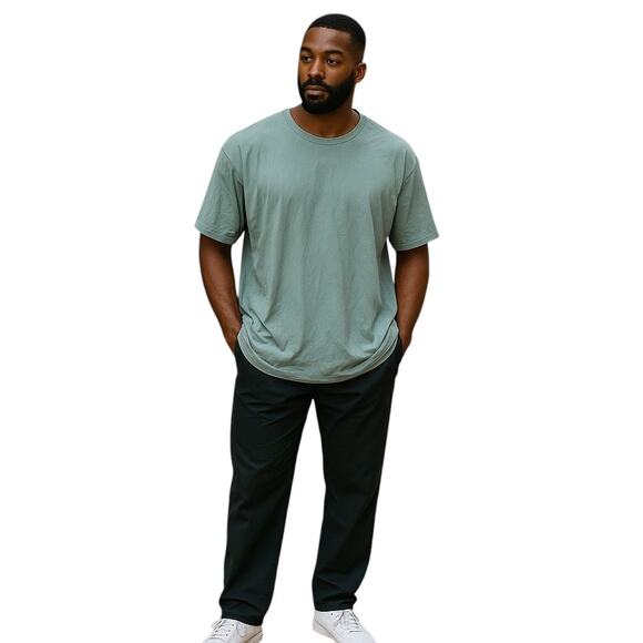 SKIMS Unisex Cotton Jersey T-Shirt 5X Teal Blue | Oversized Fit | New with Tags - Picture 2 of 6